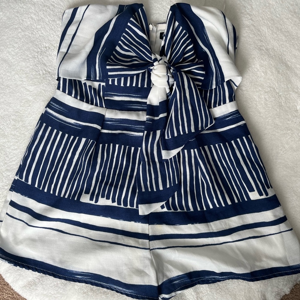Navy sailor romper.